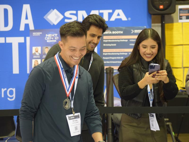 Students smiling